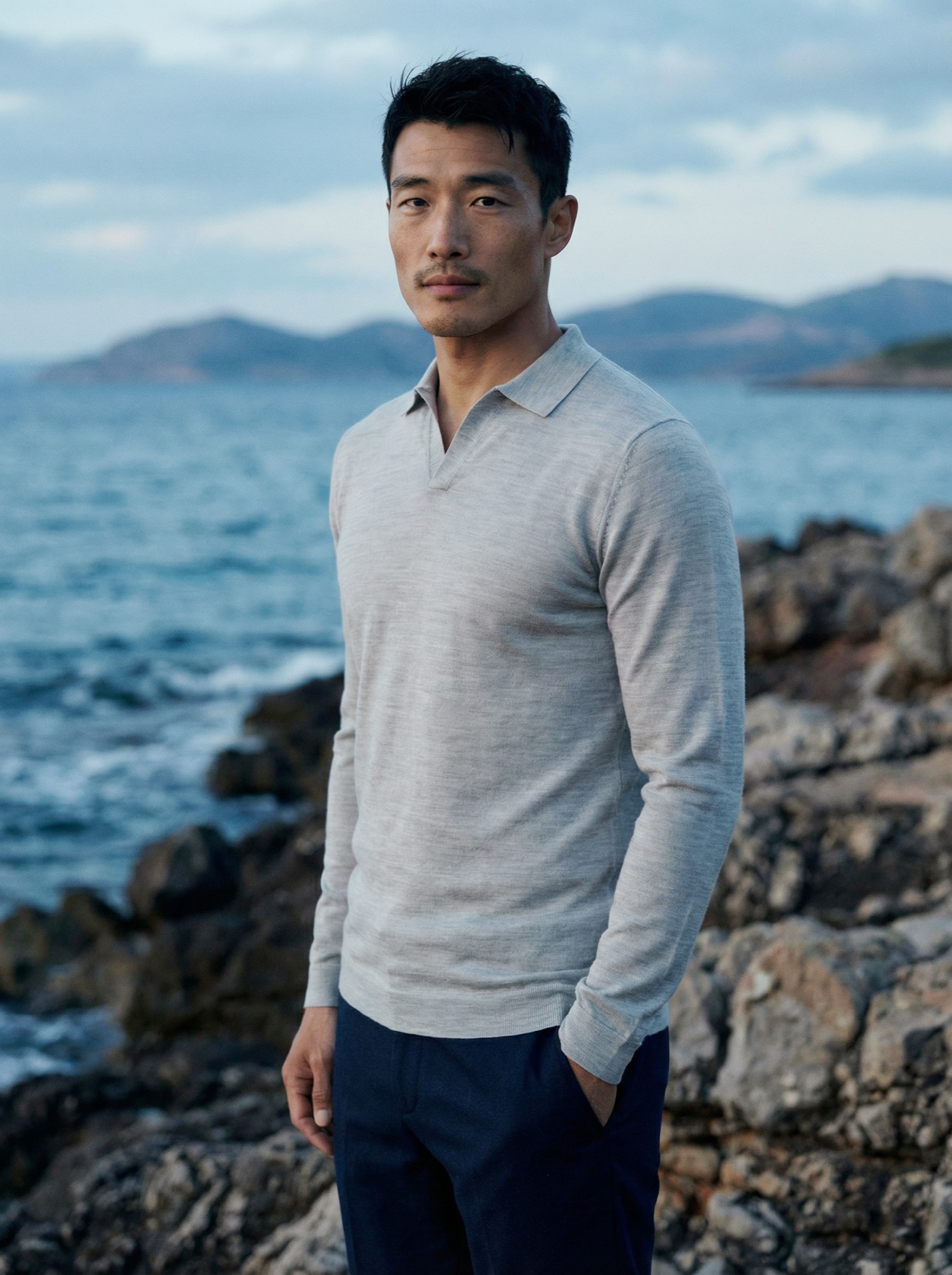 Riva long sleeve at blue hour
